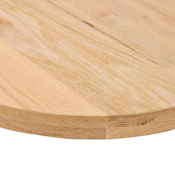 Pöytälevy 140x60x4 cm massiivipuuta tammi soikea