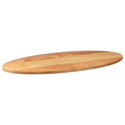 Pöytälevy Vaaleanruskea 100x50x2 cm Massiivipuu Tammi Soikea