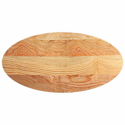 Pöytälevy Vaaleanruskea 120x60x2 cm Massiivipuu Tammi Soikea