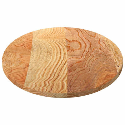 Pöytälevy Vaaleanruskea 120x60x2 cm Massiivipuu Tammi Soikea