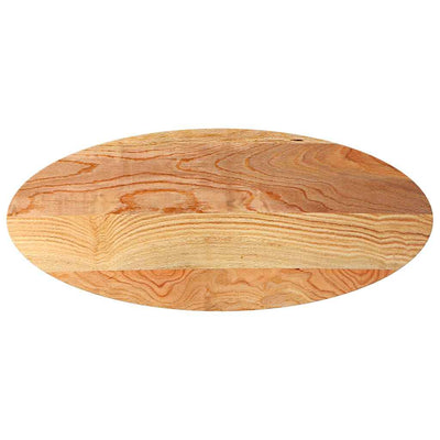 Pöytälevy Vaaleanruskea 140x60x2 cm Massiivipuu Tammi Soikea