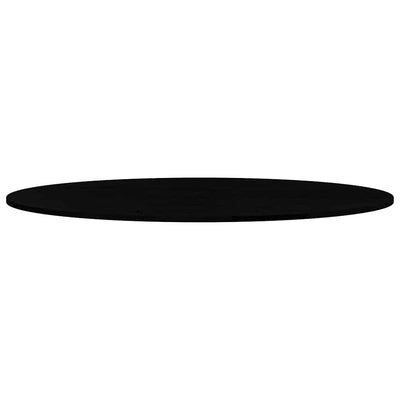 Pöytälevy Tummanruskea 140x60x2 cm Massiivipuu Tammi Soikea