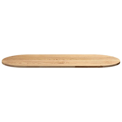 Pöytälevy 140x60x2 cm Massiivipuutammea Ovaali