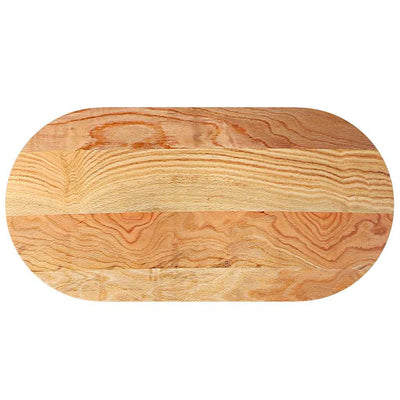 Pöytälevy Vaaleanruskea 120x60x4 cm Massiivipuu Tammi Soikea