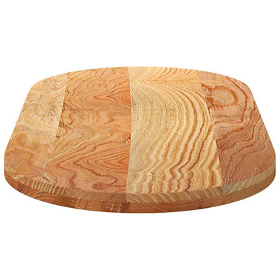 Pöytälevy Vaaleanruskea 120x60x4 cm Massiivipuu Tammi Soikea