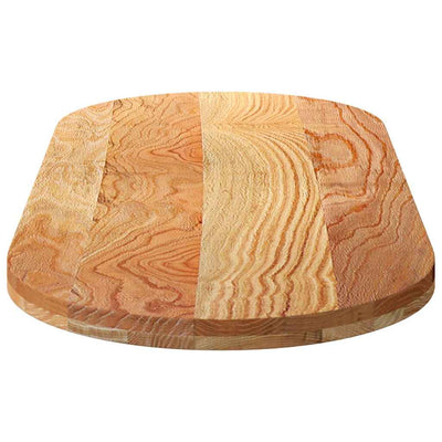 Pöytälevy Vaaleanruskea 140x60x4 cm Massiivipuu Tammi Soikea