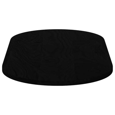 Pöytälevy Tummanruskea 100x50x2 cm Massiivipuu Tammi Soikea