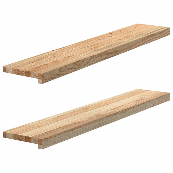 ikkunalaudat 2 kpl Käsittelemätön 110x20x2 cm massiivipuutammea