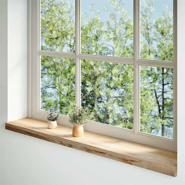 ikkunalaudat 2 kpl Käsittelemätön 110x20x2 cm massiivipuutammea