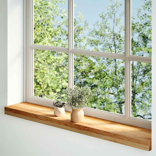 ikkunalaudat 2 kpl vaaleanruskea 70x15x2 cm massiivipuutammea