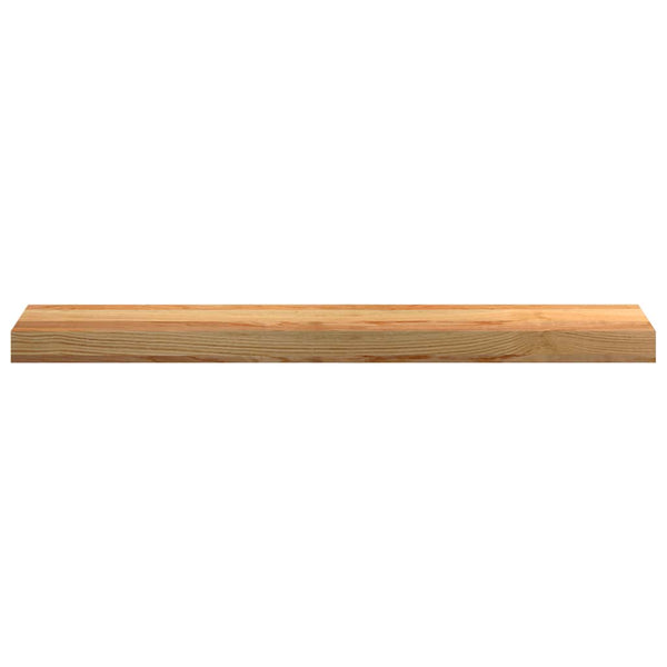 ikkunalaudat 2 kpl vaaleanruskea 80x15x2 cm massiivipuutammea