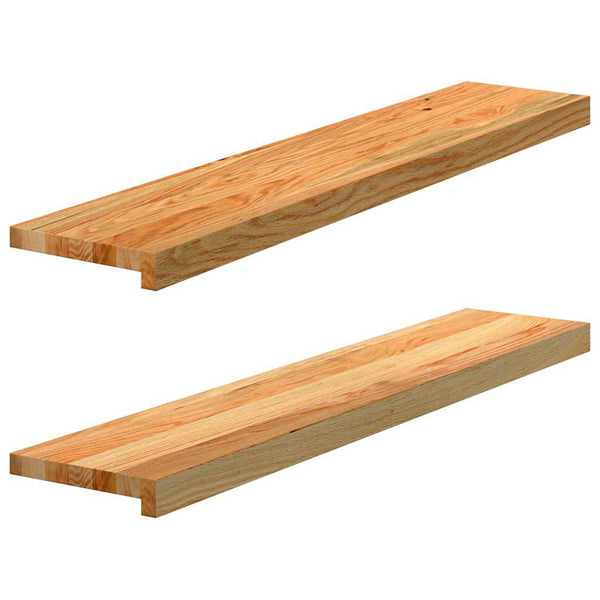 ikkunalaudat 2 kpl vaaleanruskea 100x20x2 cm massiivipuutammea