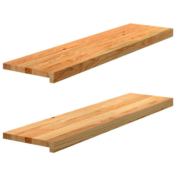 ikkunalaudat 2 kpl vaaleanruskea 100x25x2 cm massiivipuutammea