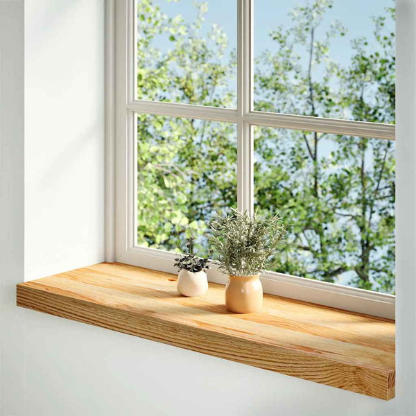 ikkunalaudat 2 kpl vaaleanruskea 70x30x2 cm massiivipuutammea