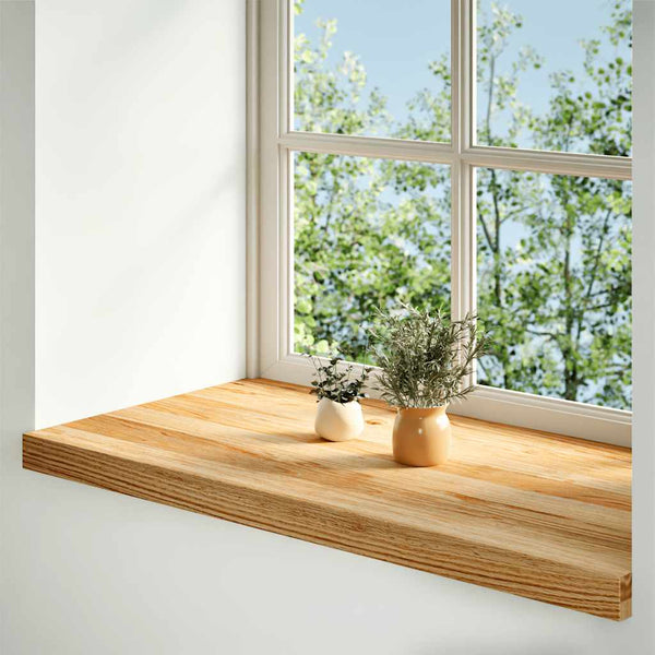 ikkunalaudat 2 kpl vaaleanruskea 70x40x2 cm massiivipuutammea