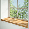 ikkunalaudat 2 kpl vaaleanruskea 110x40x2 cm massiivipuutammea
