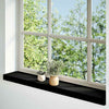 ikkunalaudat 2 kpl ruskeanmusta 70x15x2 cm massiivipuutammea