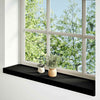 ikkunalaudat 2 kpl ruskeanmusta 90x20x2 cm massiivipuutammea