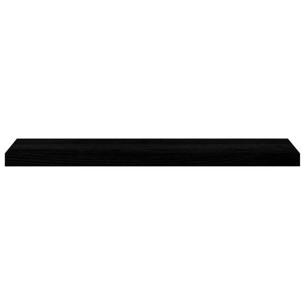 ikkunalaudat 2 kpl ruskeanmusta 90x20x2 cm massiivipuutammea