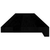 ikkunalaudat 2 kpl ruskeanmusta 90x20x2 cm massiivipuutammea