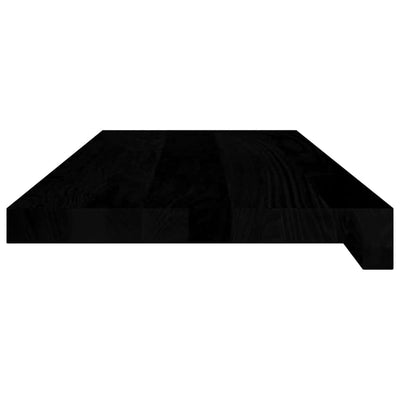 ikkunalaudat 2 kpl tummanruskea 70x25x2 cm massiivipuutammea