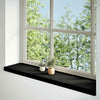 ikkunalaudat 2 kpl ruskeanmusta 120x30x2 cm massiivipuutammea