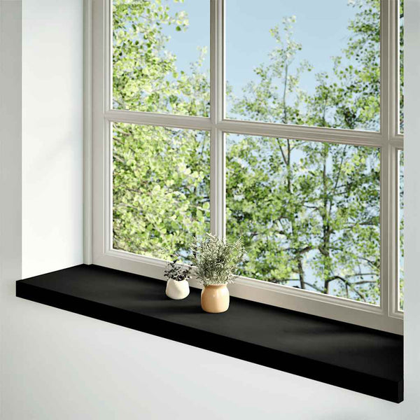 ikkunalaudat 2 kpl ruskeanmusta 120x30x2 cm massiivipuutammea