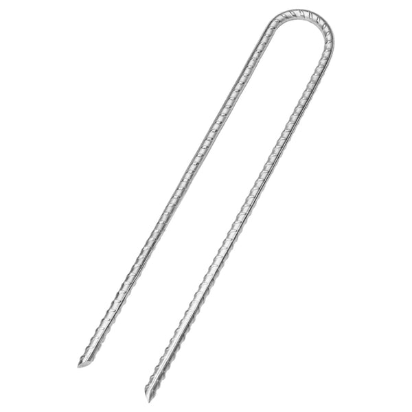 Telttatapit 12 kpl U-muotoiset 30 cm Ø8,5 mm galvanoitu teräs