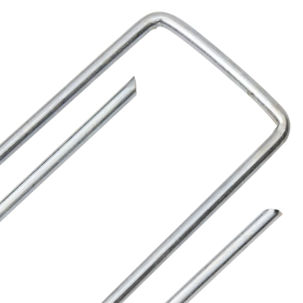 Maatapit U-muotoinen 25 pcs 15x3,5 cm galvanoitu teräs