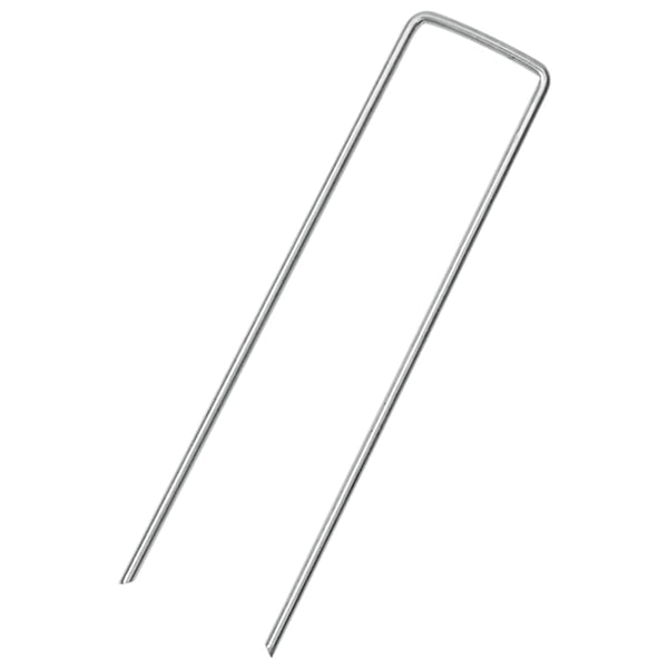 Maatapit U-muotoinen 50 pcs 15x3,5 cm galvanoitu teräs