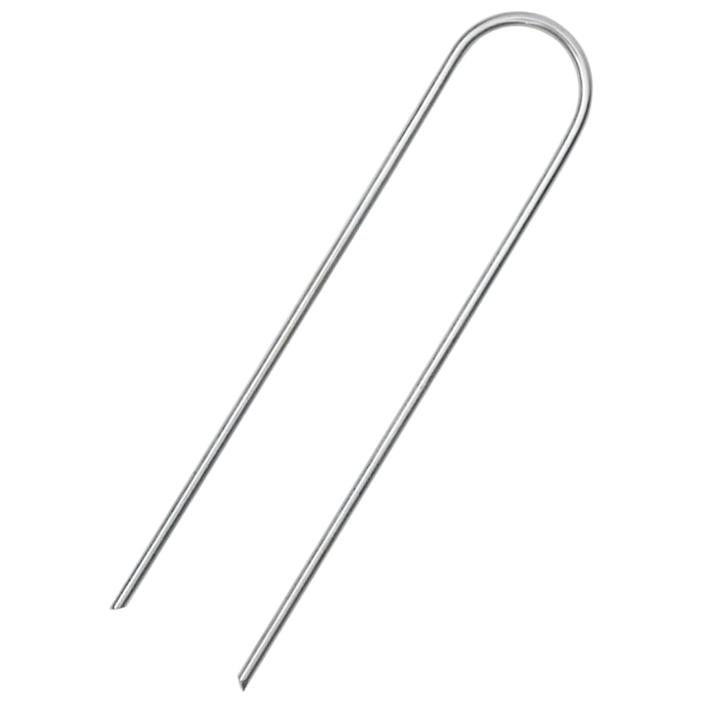 Maatapit U-muotoinen 50 pcs 15x3,5 cm galvanoitu teräs