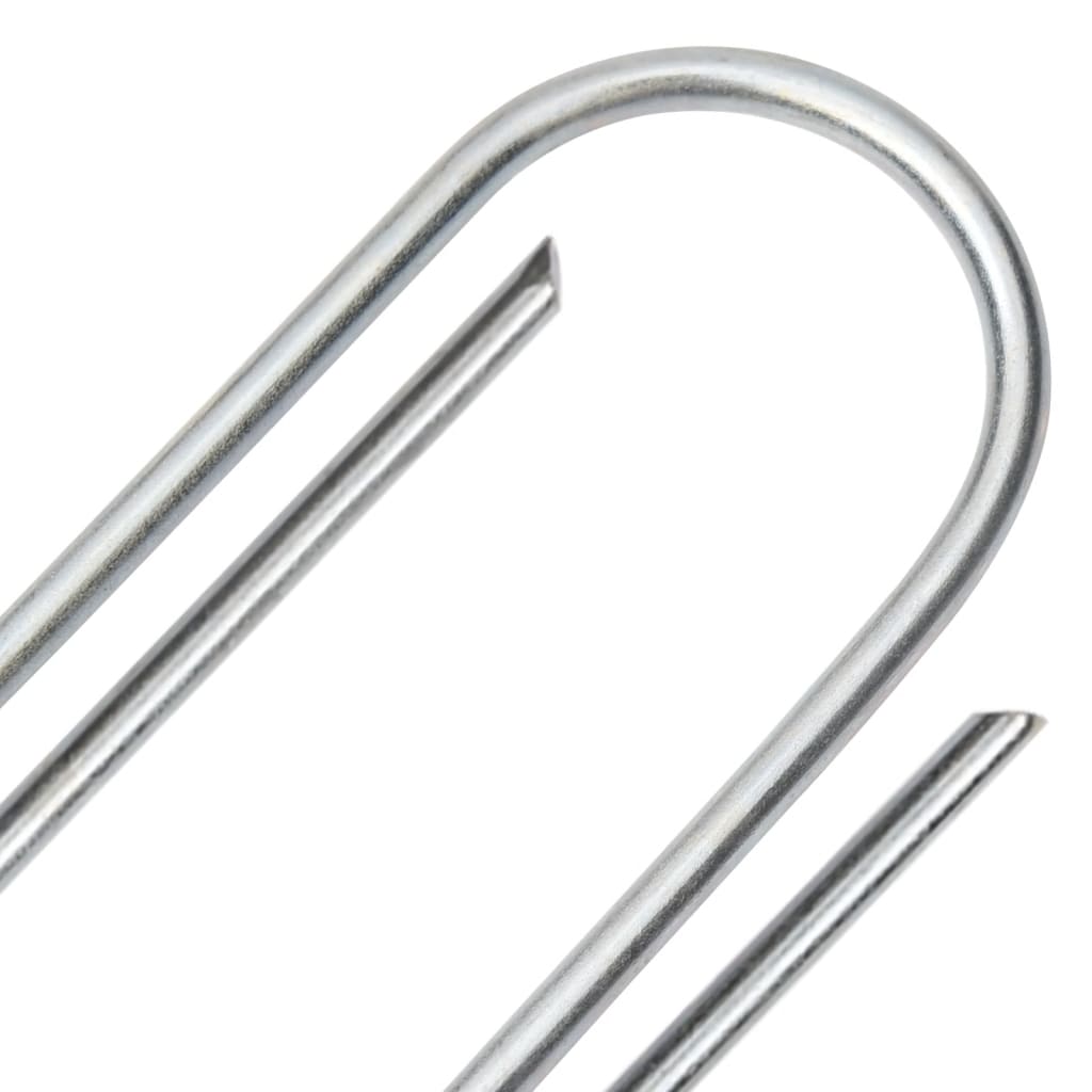 Maatapit U-muotoinen 50 pcs 15x3,5 cm galvanoitu teräs