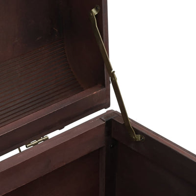 Tummanruskea aarrearkku salvoilla Danielus 110x50x39,5cm (vaneri)