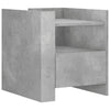 Betoninharmaa yöpöytä Mihaila 45x50x50cm (puinen)