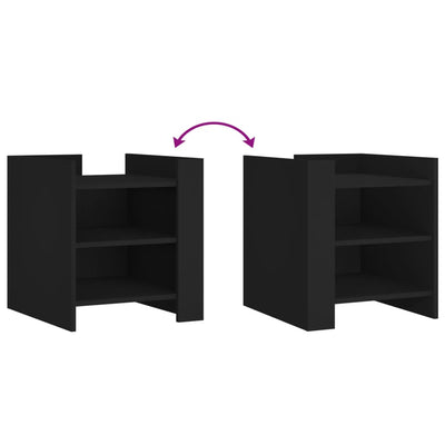 Musta yöpöytä Iuliania 45x50x50cm (puinen)