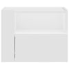 Valkoinen seinäkiinnitettävä yöpöytä Danet 45x30x35cm