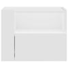 Valkoinen seinäkiinnitettävät yöpöydät Danet 45x30x35cm (2 kpl)