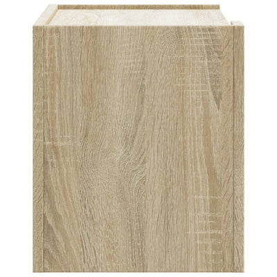 Seinäkiinnitettävät yöpöydät 2 kpl Sonoma-tammi 45x30x35 cm