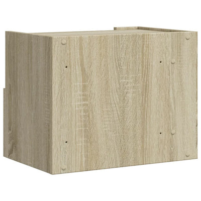 Seinäkiinnitettävät yöpöydät 2 kpl Sonoma-tammi 45x30x35 cm