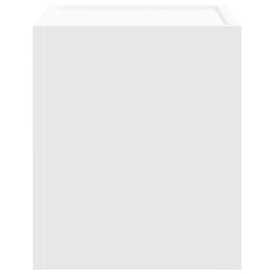 Valkoinen seinäkiinnitettävä yöpöytä Lombada 45x30x35cm