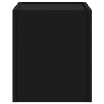 Musta seinäkiinnitettävä yöpöytä Lombada 45x30x35cm