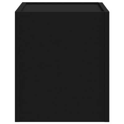 Musta seinäkiinnitettävät yöpöydät Lombada 45x30x35cm (2 kpl)