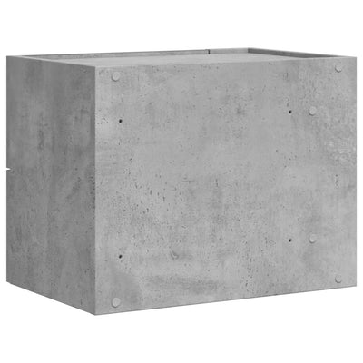 Seinäkiinnitettävät yöpöydät 2 kpl betoninharmaa 45x30x35 cm