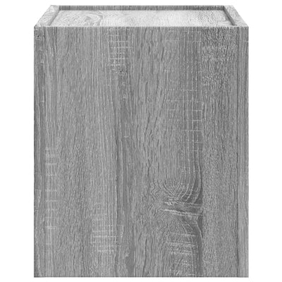 Seinäkiinnitettävät yöpöydät 2 kpl harmaa Sonoma 45x30x35 cm