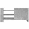 TV-taso betoninharmaa 80x35x40 cm tekninen puu