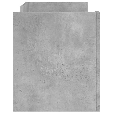 TV-taso betoninharmaa 80x35x40 cm tekninen puu