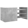 TV-taso betoninharmaa 80x35x40 cm tekninen puu