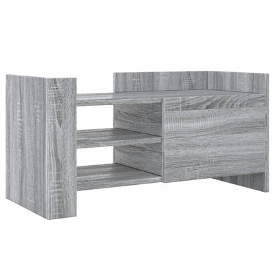 TV-taso harmaa Sonoma 80x35x40 cm tekninen puu