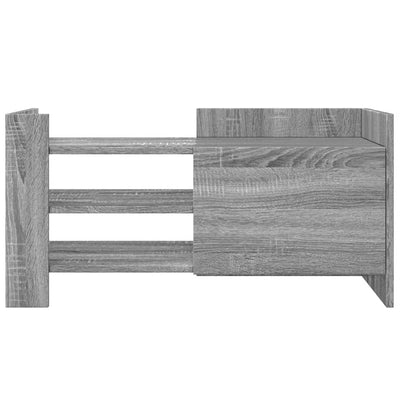 TV-taso harmaa Sonoma 80x35x40 cm tekninen puu