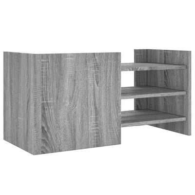TV-taso harmaa Sonoma 80x35x40 cm tekninen puu